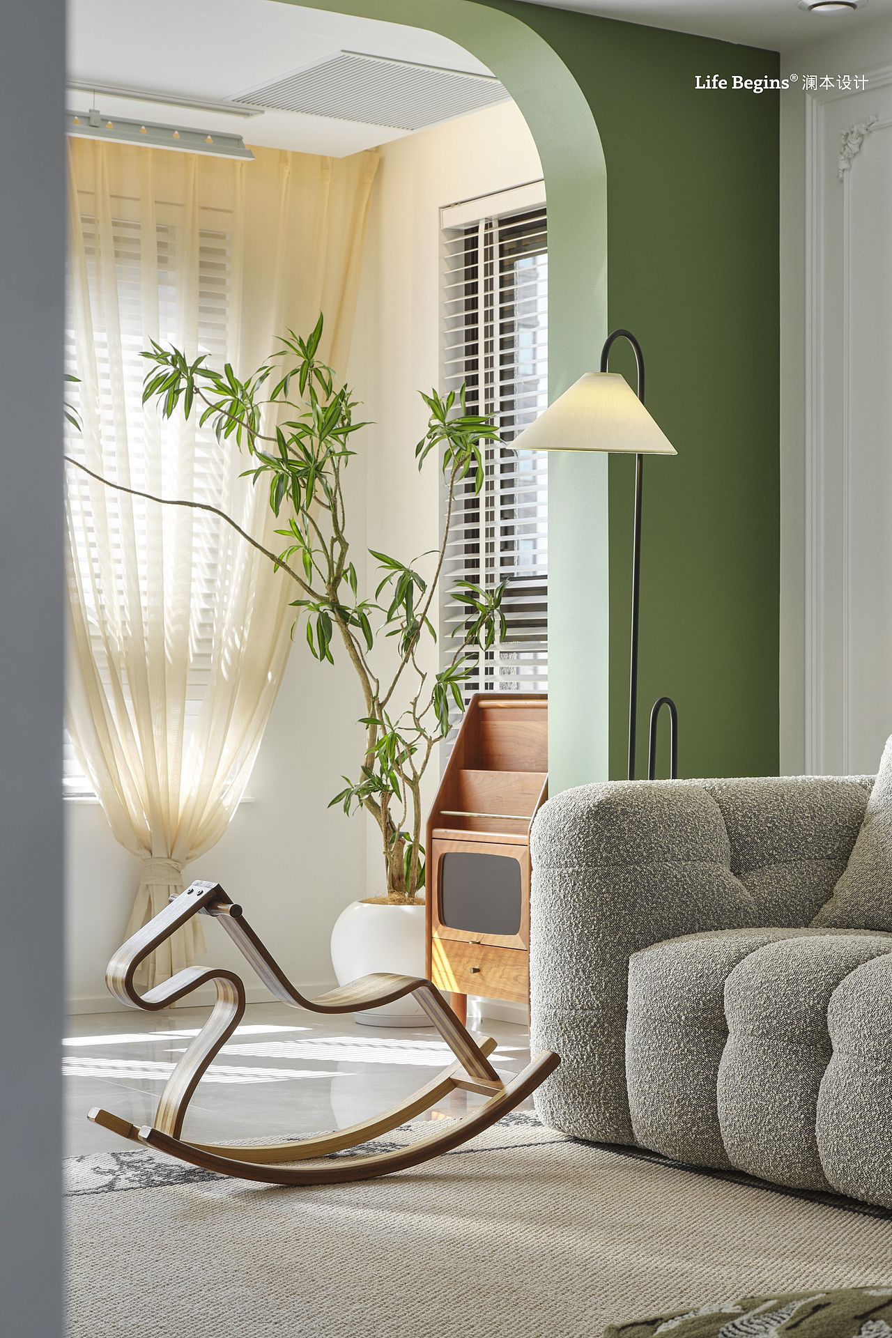 LAB 原创 | 135㎡ 栖居自然 |「窗含绿意,室纳春风」