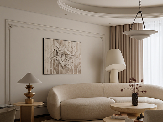 室内效果图 法式自然风 客餐厅700起 单个空间150起