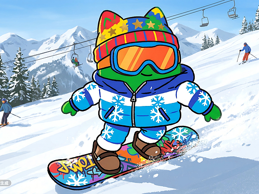 跟着POHA解锁冬日滑雪局-《现在就出发3》（个人主页-ZNzI5MTUxMzY=） - AI作品 - 站酷设计师情绪邮差_原创素材 - 站酷ZCOOL