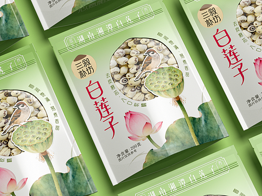 三叙朴坊--白莲子包装设计