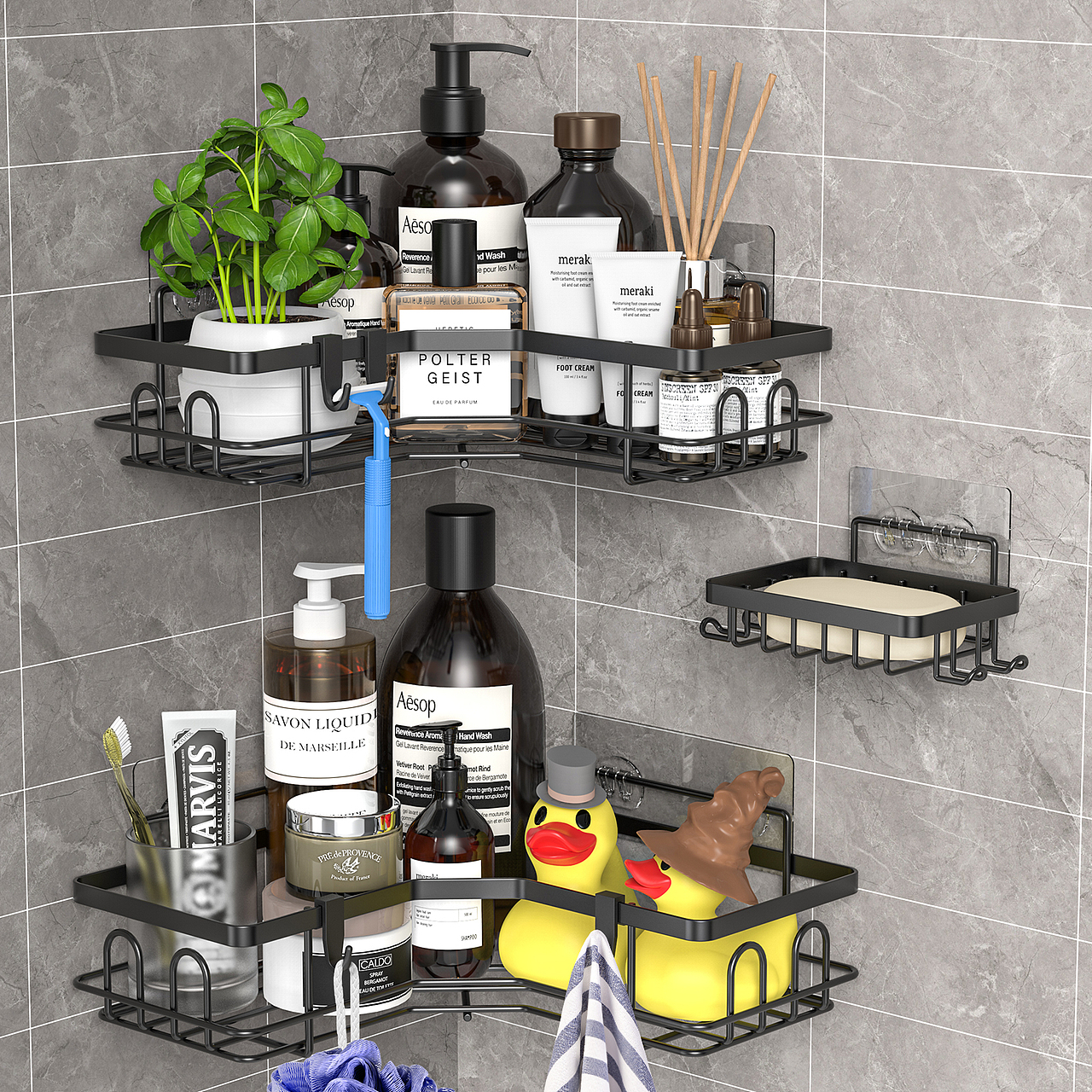 | 渲染案例 | 浴室置物架01