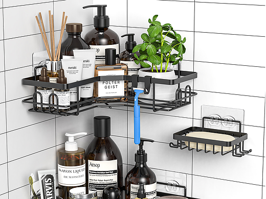 | 渲染案例 | 浴室置物架01