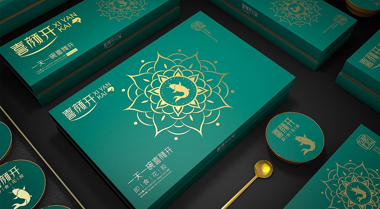 哲仕设计作品x 喜颜开即时花胶包装设计（图ZNDAwMjE2MTY4） - 包装 - 站酷设计师哲仕畅销包装设计原创素材 - 站酷ZCOOL