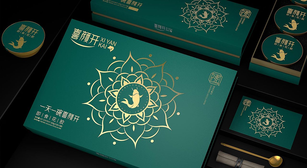 哲仕设计作品x 喜颜开即时花胶包装设计（图ZNDAwMjE2MTcy） - 包装 - 站酷设计师哲仕畅销包装设计原创素材 - 站酷ZCOOL