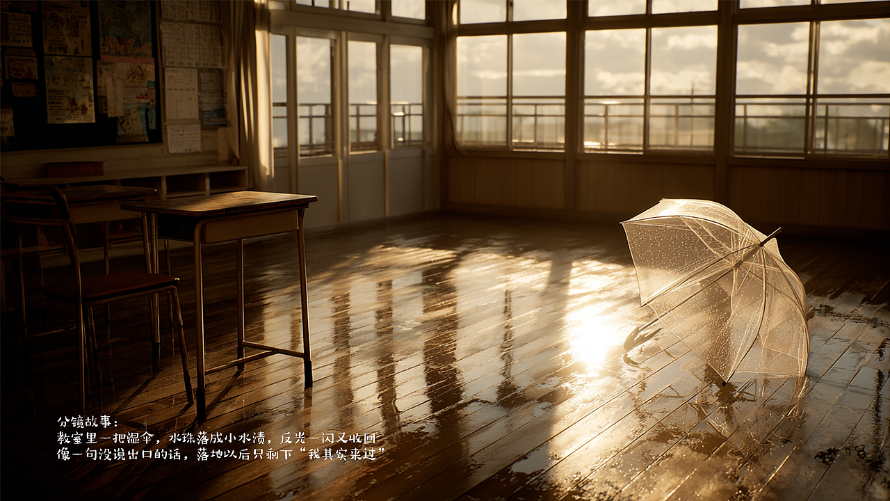 AI短片丨《未寄出的黄昏》（图ZNDAwMjIwMzUy） - AI作品 - 站酷设计师正御中天原创素材 - 站酷ZCOOL