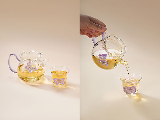 电商摄影|蝴蝶茶具摄影