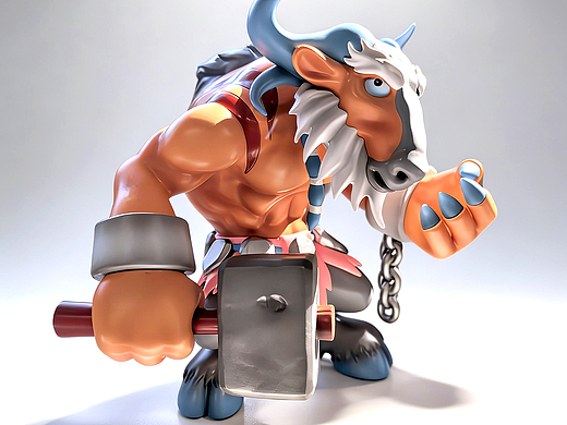 石器时代牛头人奈坎特手办模型