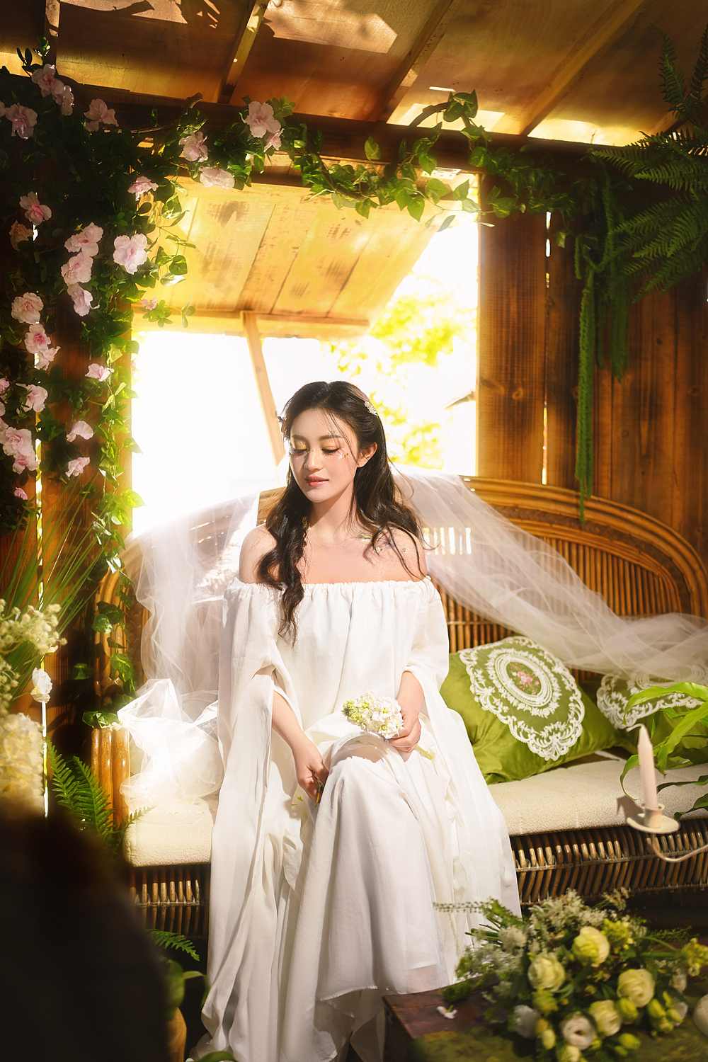 花屋语（图ZNDAwMjQwMDYw） - 人像摄影 - 站酷设计师艺麦尔修图原创素材 - 站酷ZCOOL