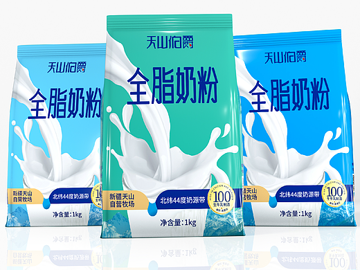 哲仕设计作品: 天山伯爵全脂奶粉包装设计
