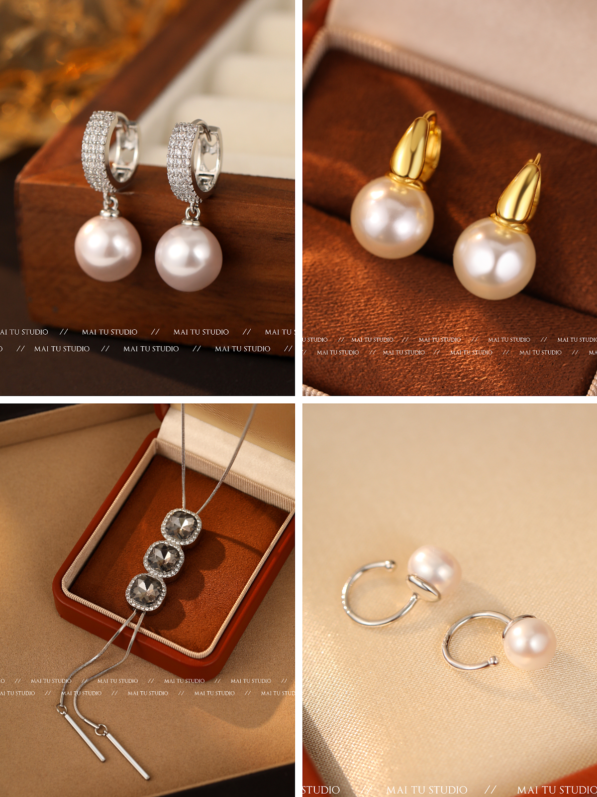 轻奢首饰丨珍珠饰品丨麦图摄影丨静物图丨场景图丨摆拍