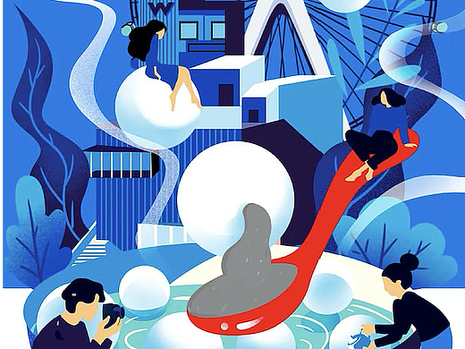 南京华侨城欢乐滨江——节气插画