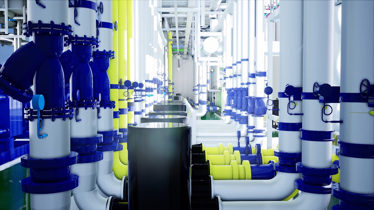 制冷车间管综机房BIM漫游