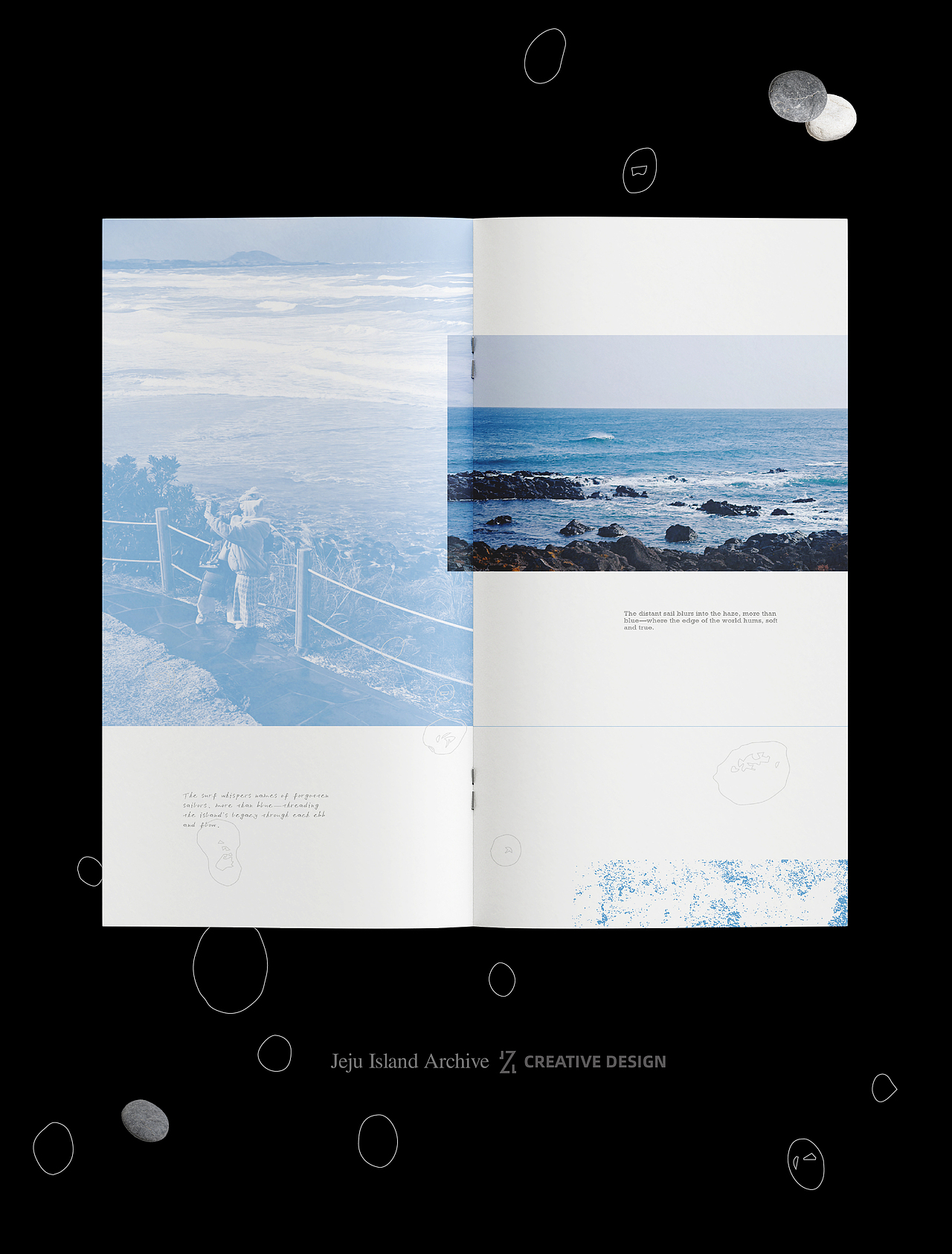 Zine💙当我把济州岛之旅做成一本相册诗集（图ZNDAwMjUzMTg4） - 书籍/画册 - 站酷设计师JZL竹林原创素材 - 站酷ZCOOL