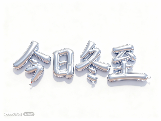 冬至节气字体特效