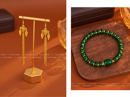 饰品静物图丨麦图摄影丨场景图丨项链丨耳饰丨手链