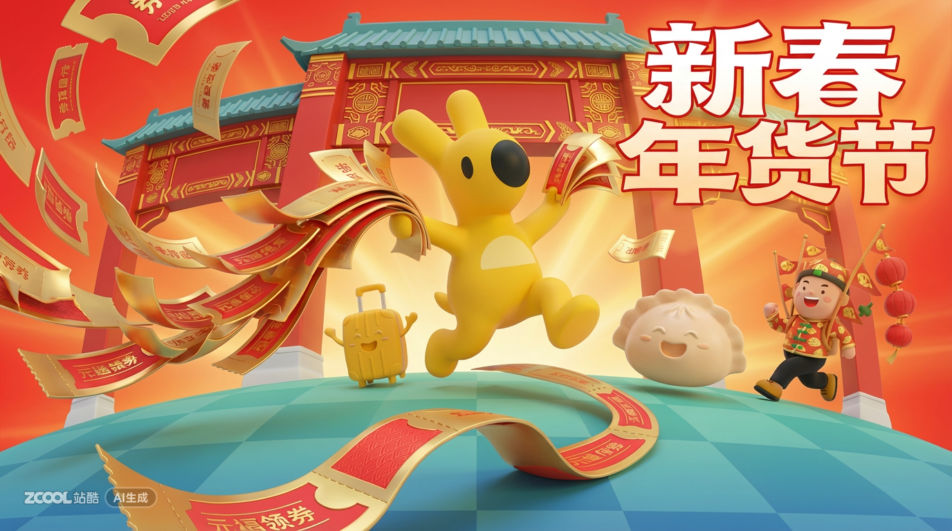 新年主视觉kv（主预览-1448） - 未分类 - 站酷设计师七卷儿原创素材 - 站酷ZCOOL