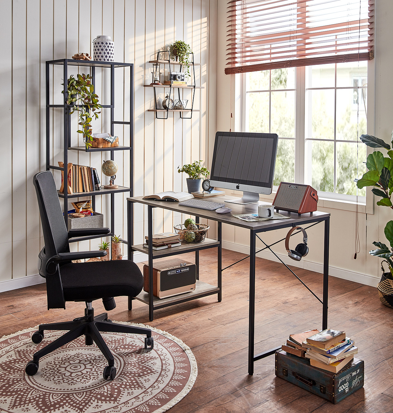 跨境电商|亚马逊|海外铁艺电脑桌拍摄