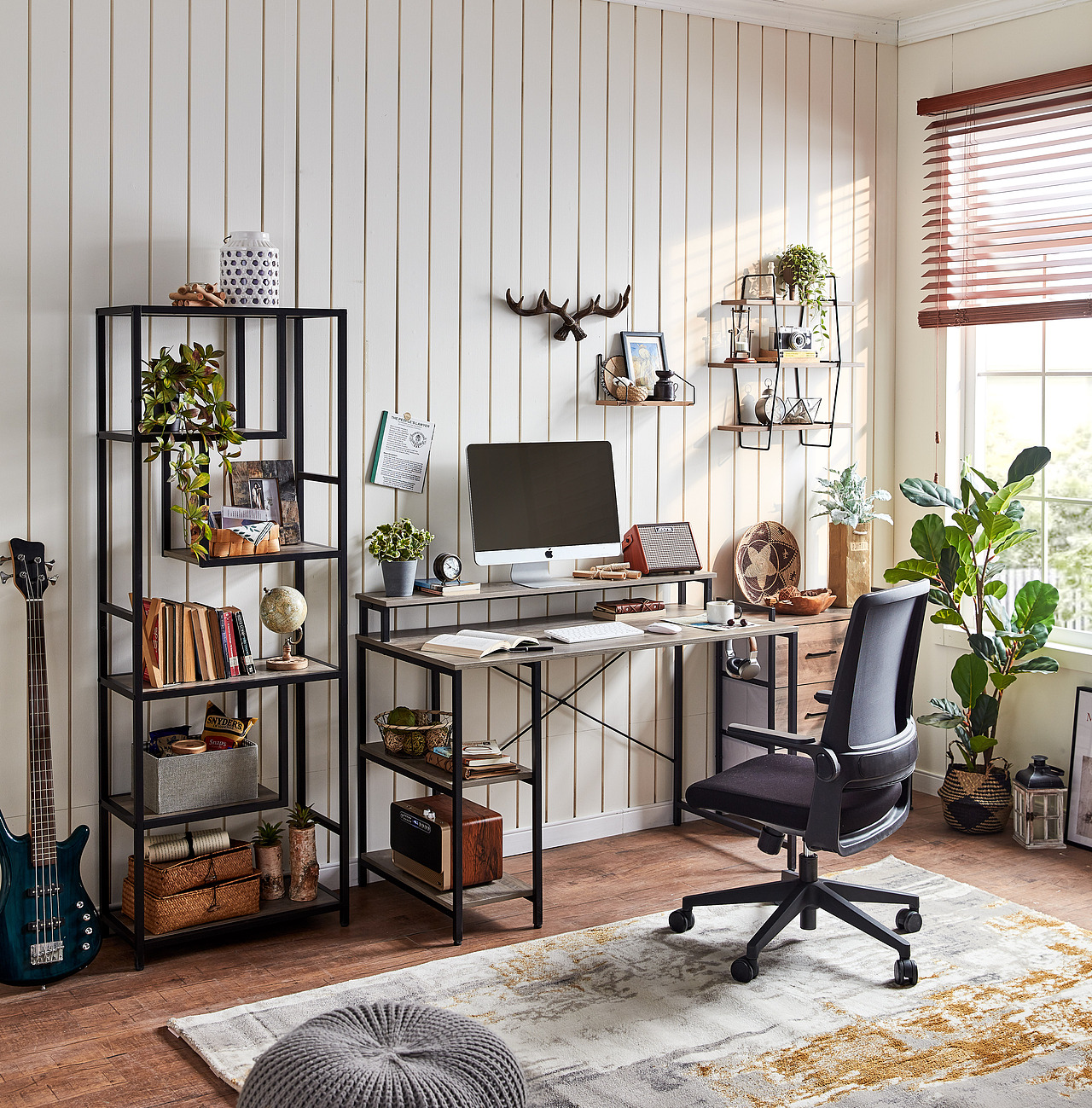 跨境电商|亚马逊|海外铁艺电脑桌拍摄