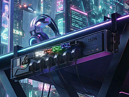 产品渲染-德木PDU插排-ETEN1321钮子开关