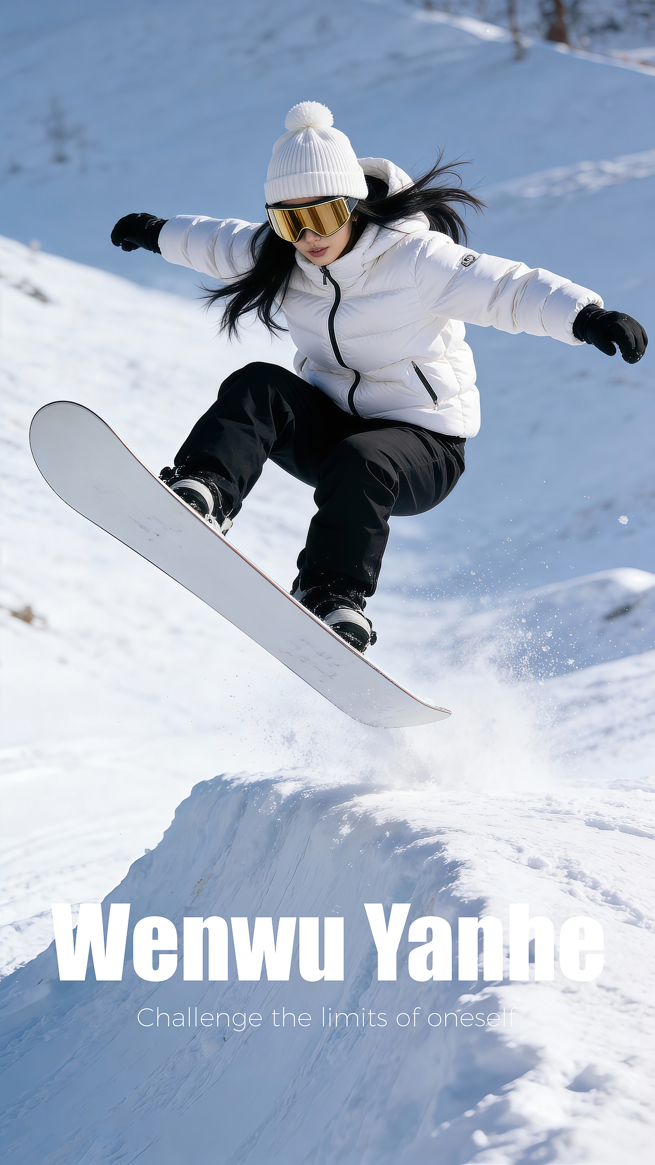 AIGC【模特展示-滑雪】