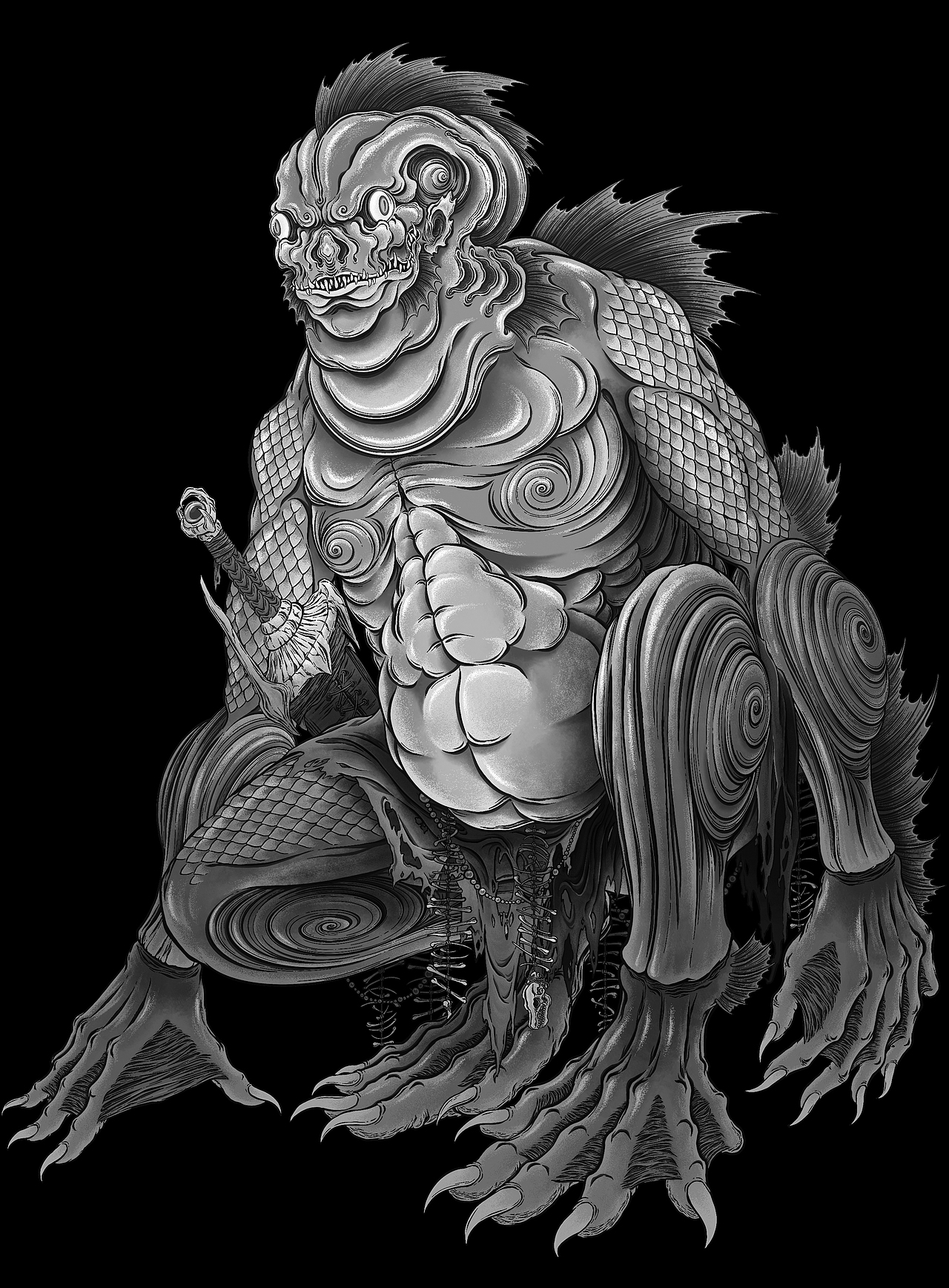 瘋狂囈語·克蘇魯Cthulhu-克苏鲁系列补完3（图ZNDAwMjcyODI4） - 艺术插画 - 站酷设计师藏____原创素材 - 站酷ZCOOL
