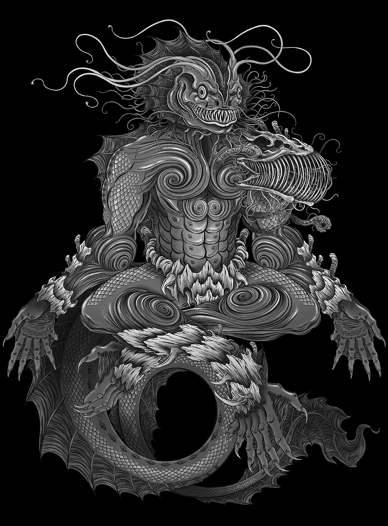 瘋狂囈語·克蘇魯Cthulhu-克苏鲁系列补完3（图ZNDAwMjczOTc2） - 艺术插画 - 站酷设计师藏____原创素材 - 站酷ZCOOL