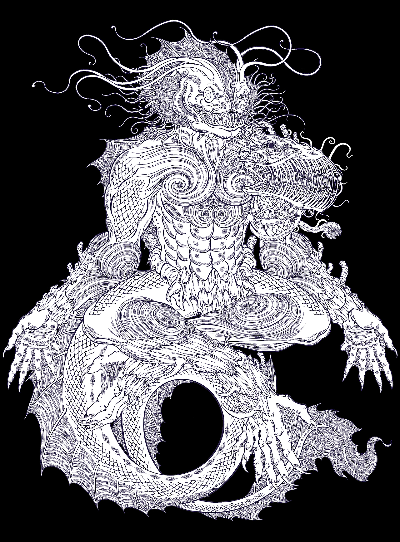 瘋狂囈語·克蘇魯Cthulhu-克苏鲁系列补完3（图ZNDAwMjczOTcy） - 艺术插画 - 站酷设计师藏____原创素材 - 站酷ZCOOL