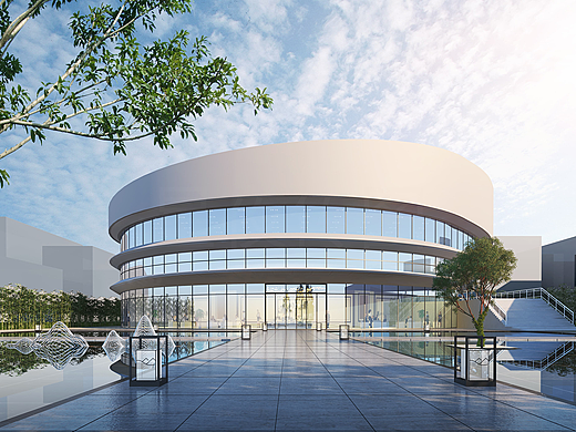 室外园林景观透视鸟瞰效果表现