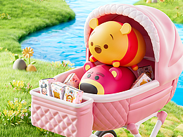 迪士尼松松系列便携湿巾新品详情全案设计