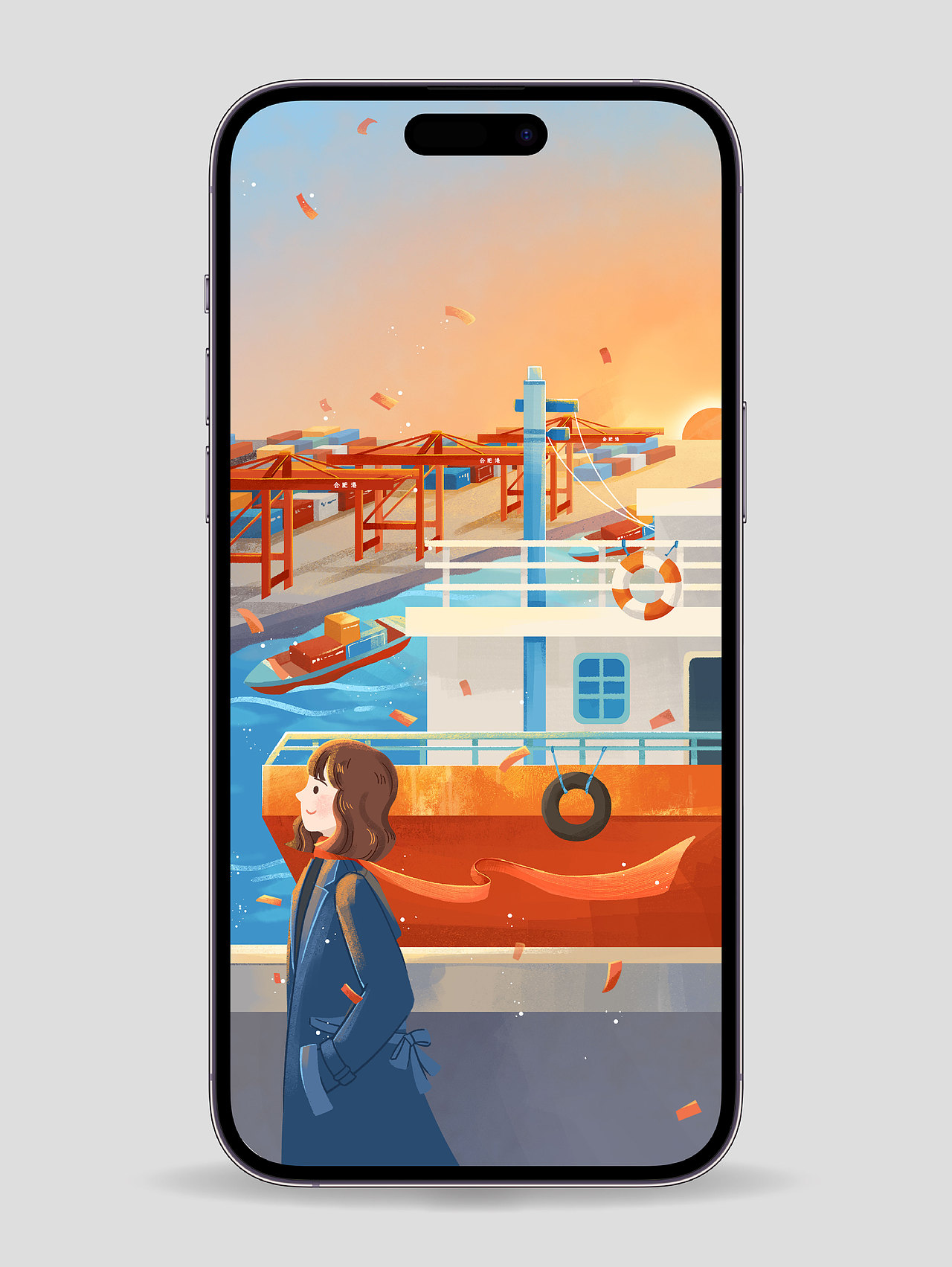 我把合肥的四季画进插画里🌸（图ZNDAwMjk3NjYw） - 商业插画 - 站酷设计师Digg_JING原创素材 - 站酷ZCOOL