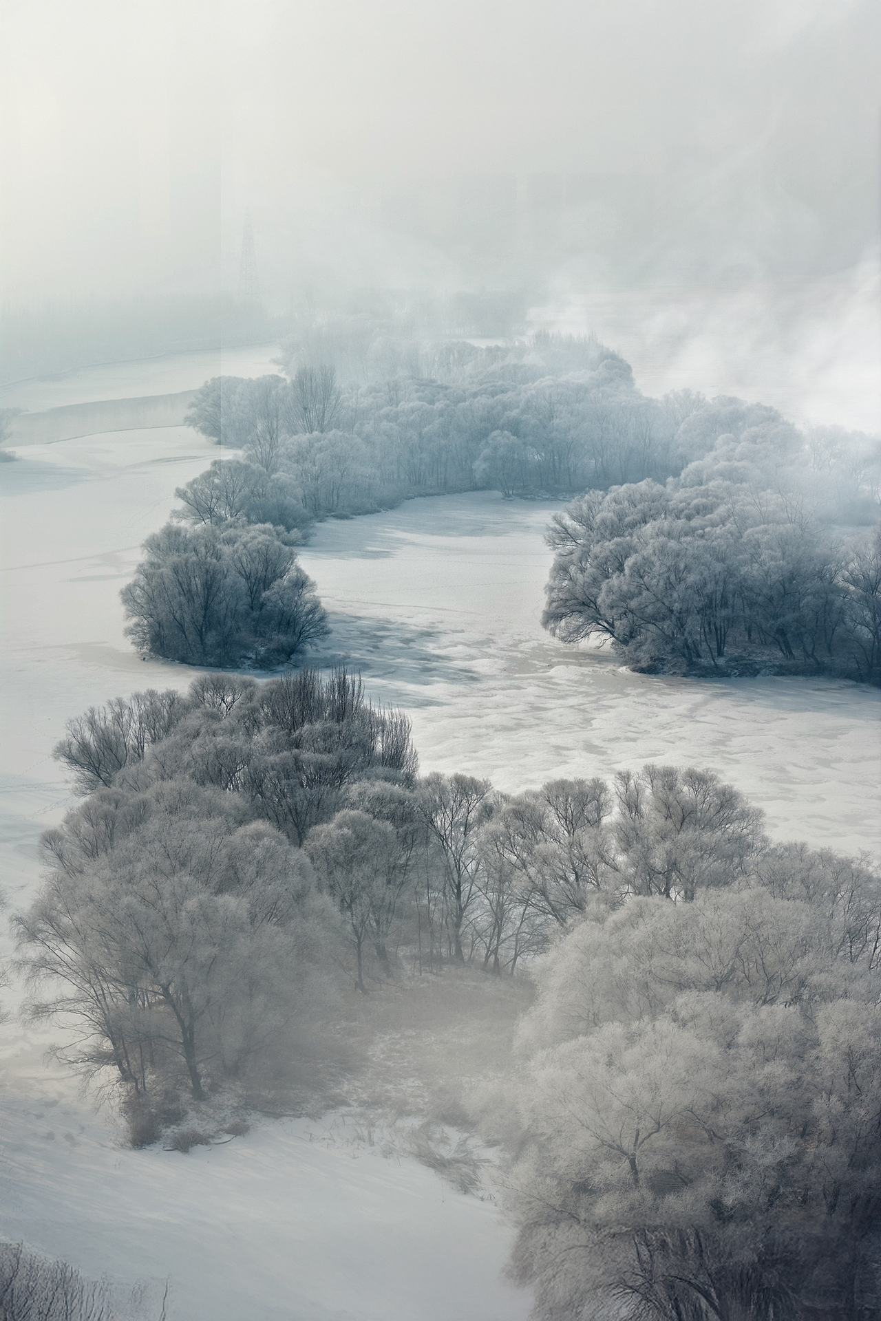 2025年 冬 沈阳 浑河、东塔桥、雾凇（图ZNDAwMzAwNzEy） - 风光摄影 - 站酷设计师xxxyyy1989原创素材 - 站酷ZCOOL