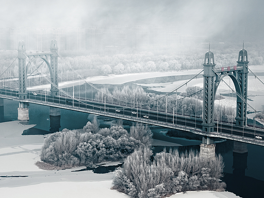 2025年 冬 沈阳 浑河、东塔桥、雾凇