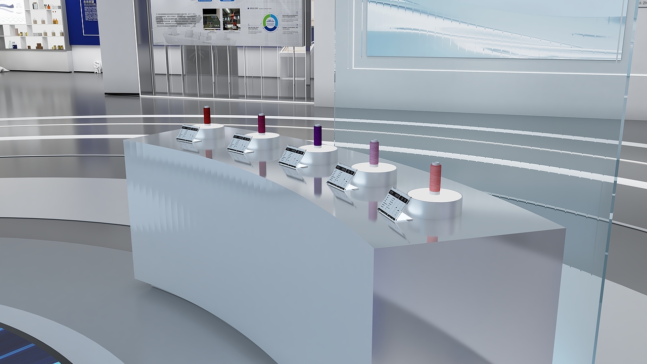 【盐城落地・纺织品企业科技展厅】（图ZNDAwMzAyNjA0） - 商业空间设计 - 站酷设计师云博文化传媒原创素材 - 站酷ZCOOL