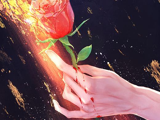 《玫瑰刺痛》（个人主页-ZNzI5MjQ1MzY=） - 创作习作 - 站酷设计师Linyi20原创素材 - 站酷ZCOOL
