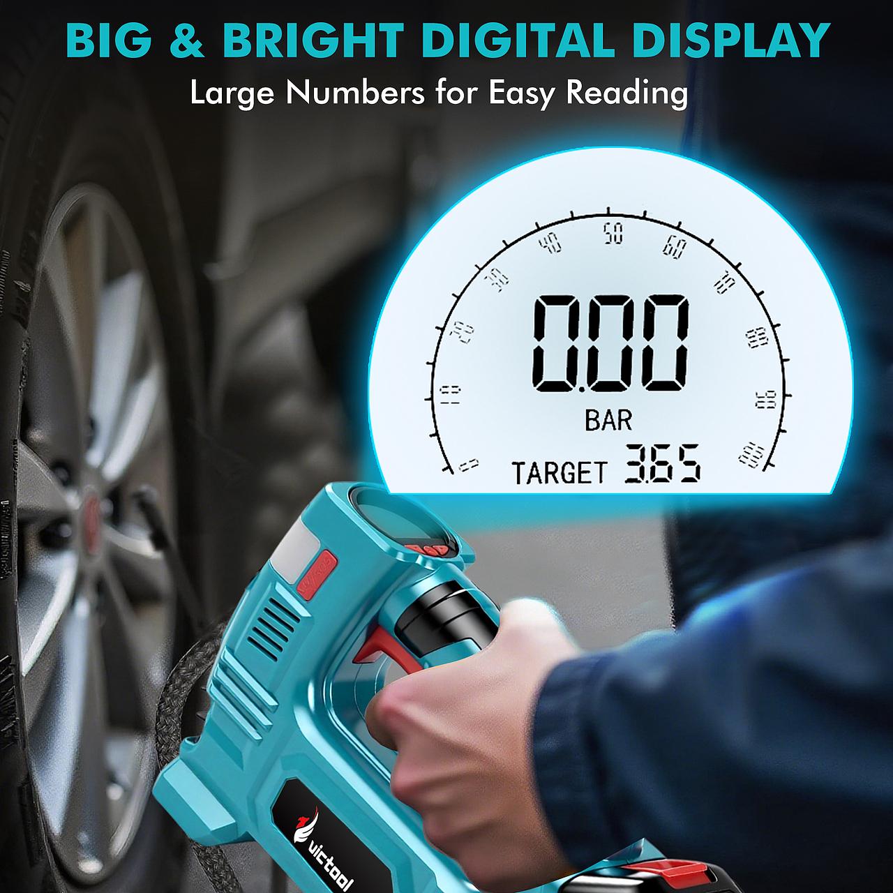 锂电无线双电源充气泵