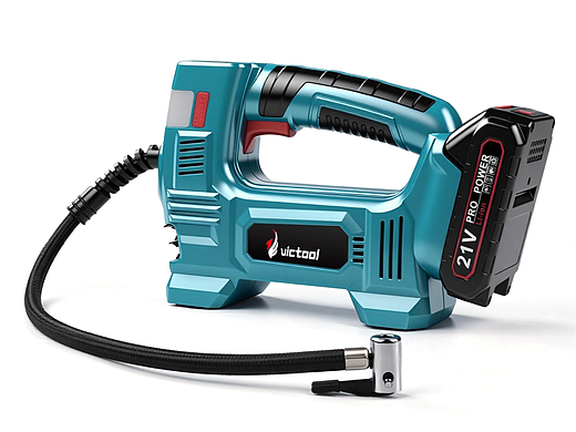 锂电无线双电源充气泵