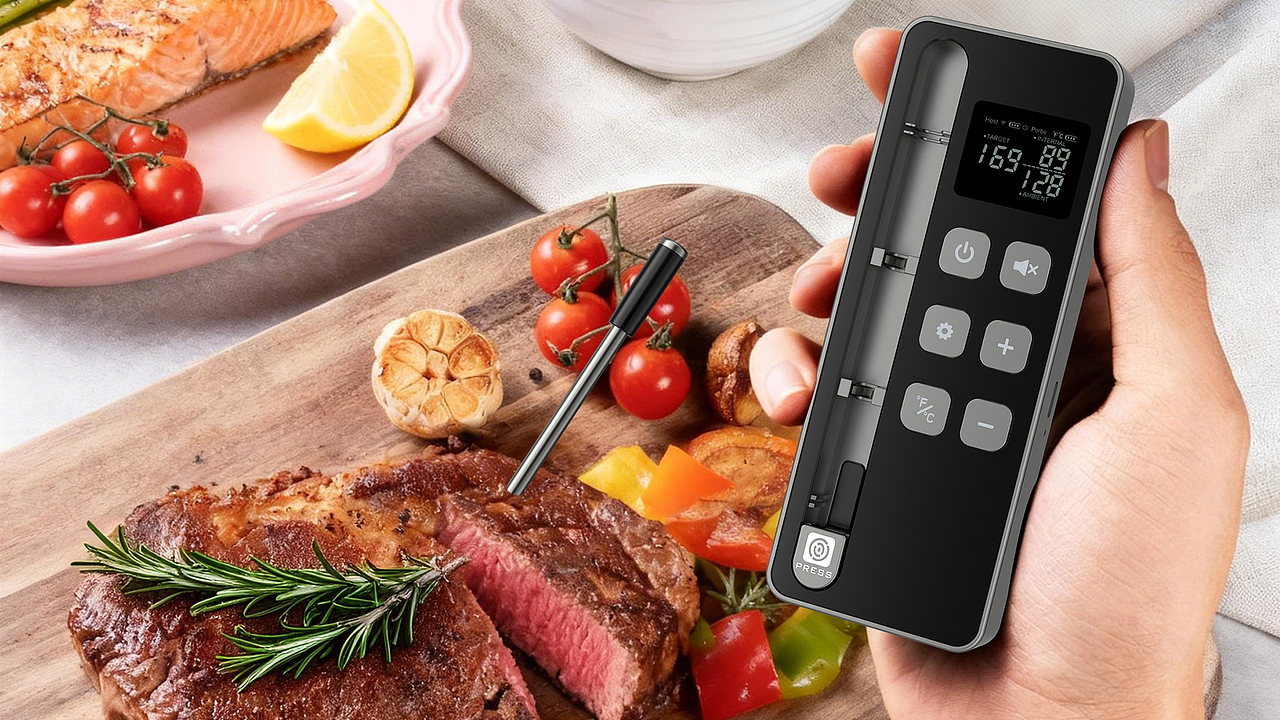 渲染+拍摄 探针温度计