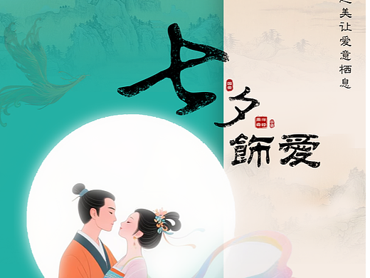七夕（个人主页-ZNzI5MjYxMjg=） - 海报 - 站酷设计师小方的故事原创素材 - 站酷ZCOOL