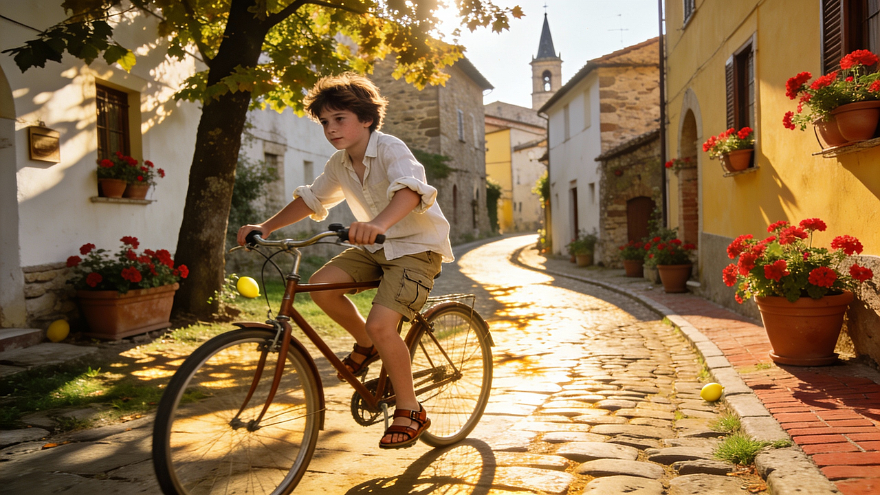 小镇男孩（图ZNDAwMzIwNTI0） - AI作品 - 站酷设计师AI音乐动画Jacky原创素材 - 站酷ZCOOL