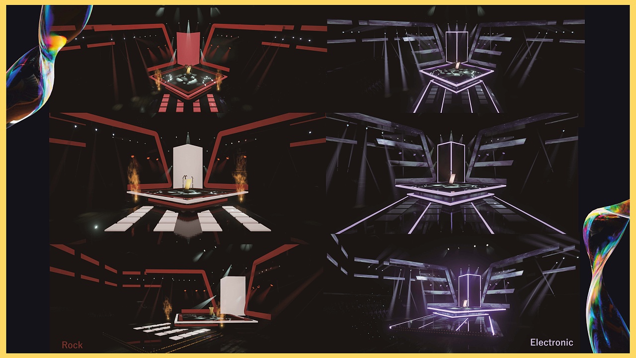 《智翼流棱共生屿》演艺空间舞台设计制作（图ZNDAwMzIxMjgw） - 舞台美术 - 站酷设计师ElenaGong原创素材 - 站酷ZCOOL