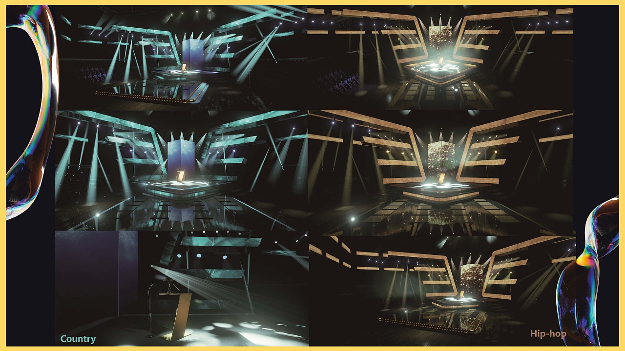 《智翼流棱共生屿》演艺空间舞台设计制作（图ZNDAwMzIxMjg4） - 舞台美术 - 站酷设计师ElenaGong原创素材 - 站酷ZCOOL