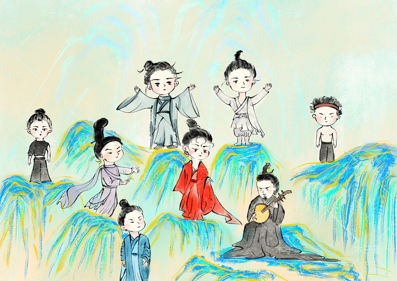 古风水墨稿件合集