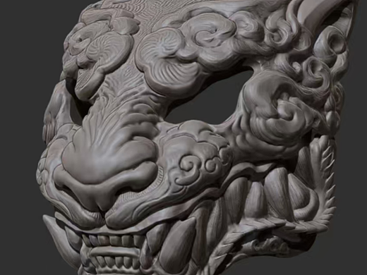 面具建模雕刻