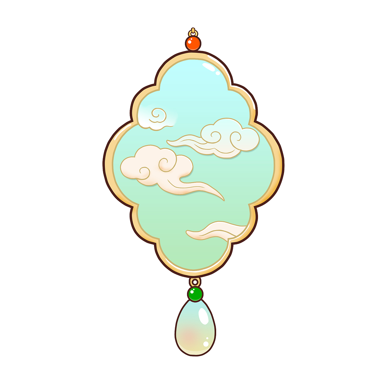 祥云吊坠（图ZNDAwMzI4NTMy） - 其他平面 - 站酷设计师岁月寒光原创素材 - 站酷ZCOOL