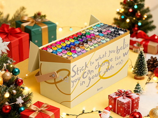 Arrtx - 亚马逊画材酒精马克笔oros90套图拍摄设计