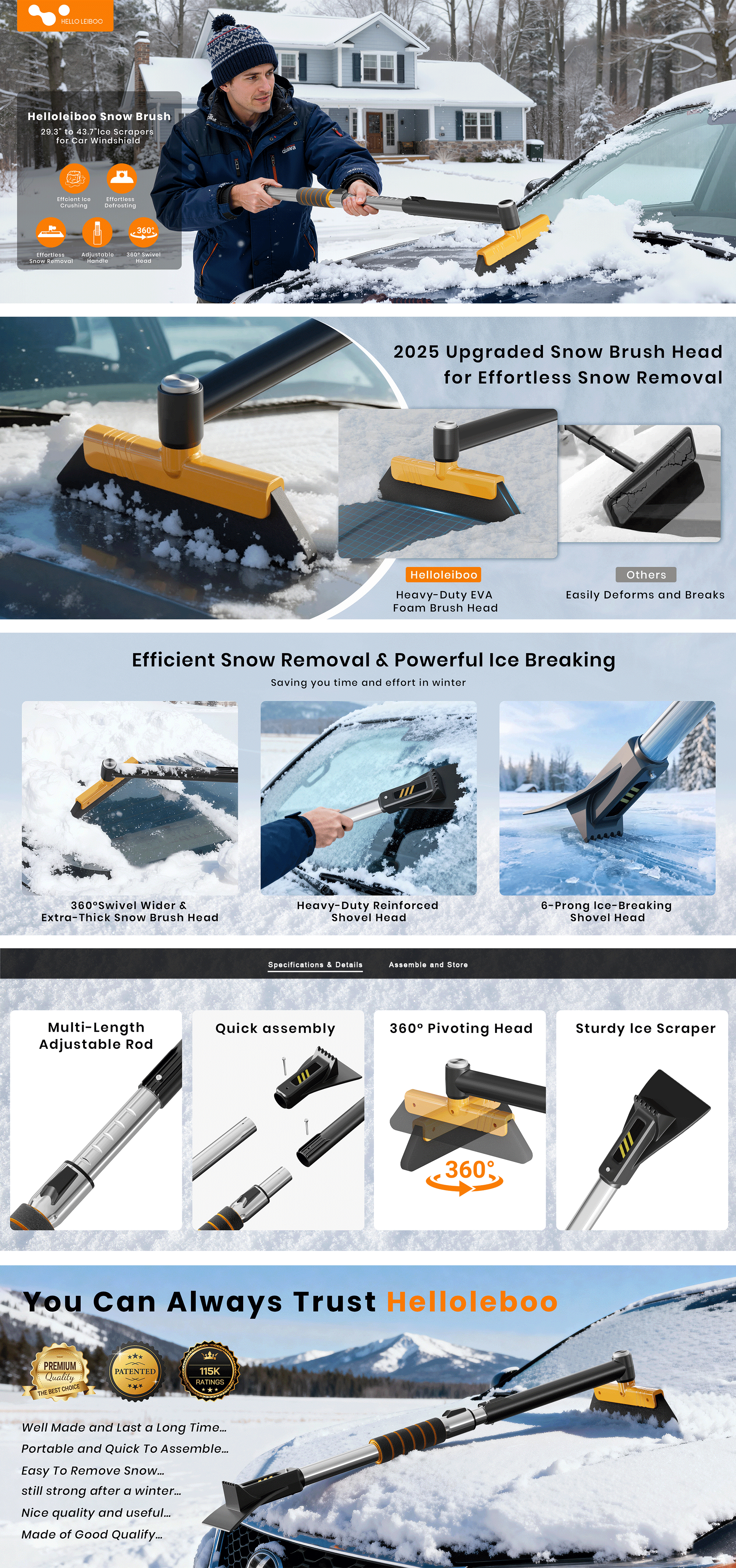 亚马逊主图A+设计-除雪铲（图ZNDAwMzI5OTI0） - 产品 - 站酷设计师仐十六原创素材 - 站酷ZCOOL