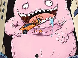 小說插畫《隱形的湖水》