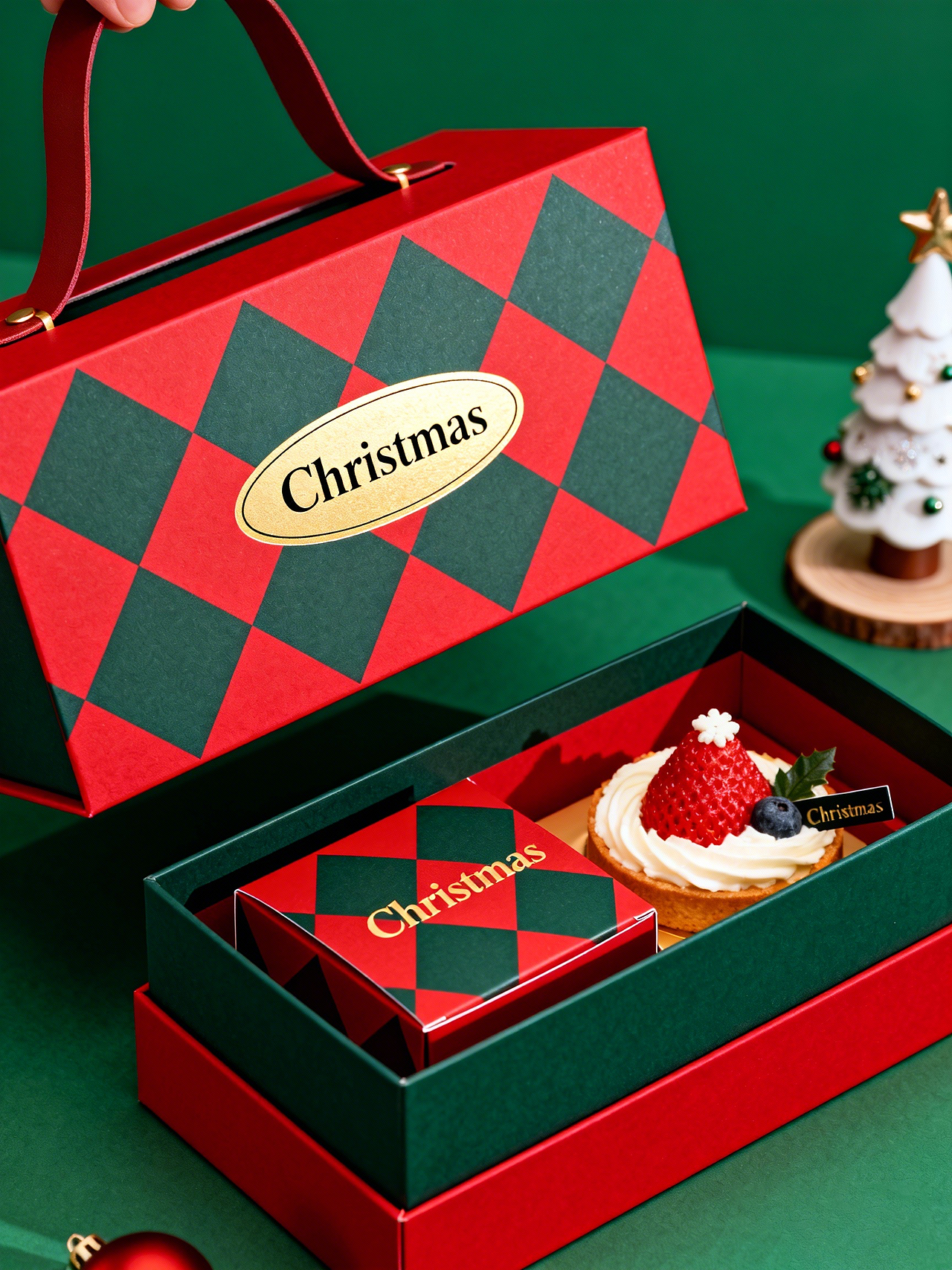 圣诞礼盒 包装礼盒 甜品包装（图ZNDAwMzQ1NTg4） - 包装 - 站酷设计师木可柯柯MUKE原创素材 - 站酷ZCOOL