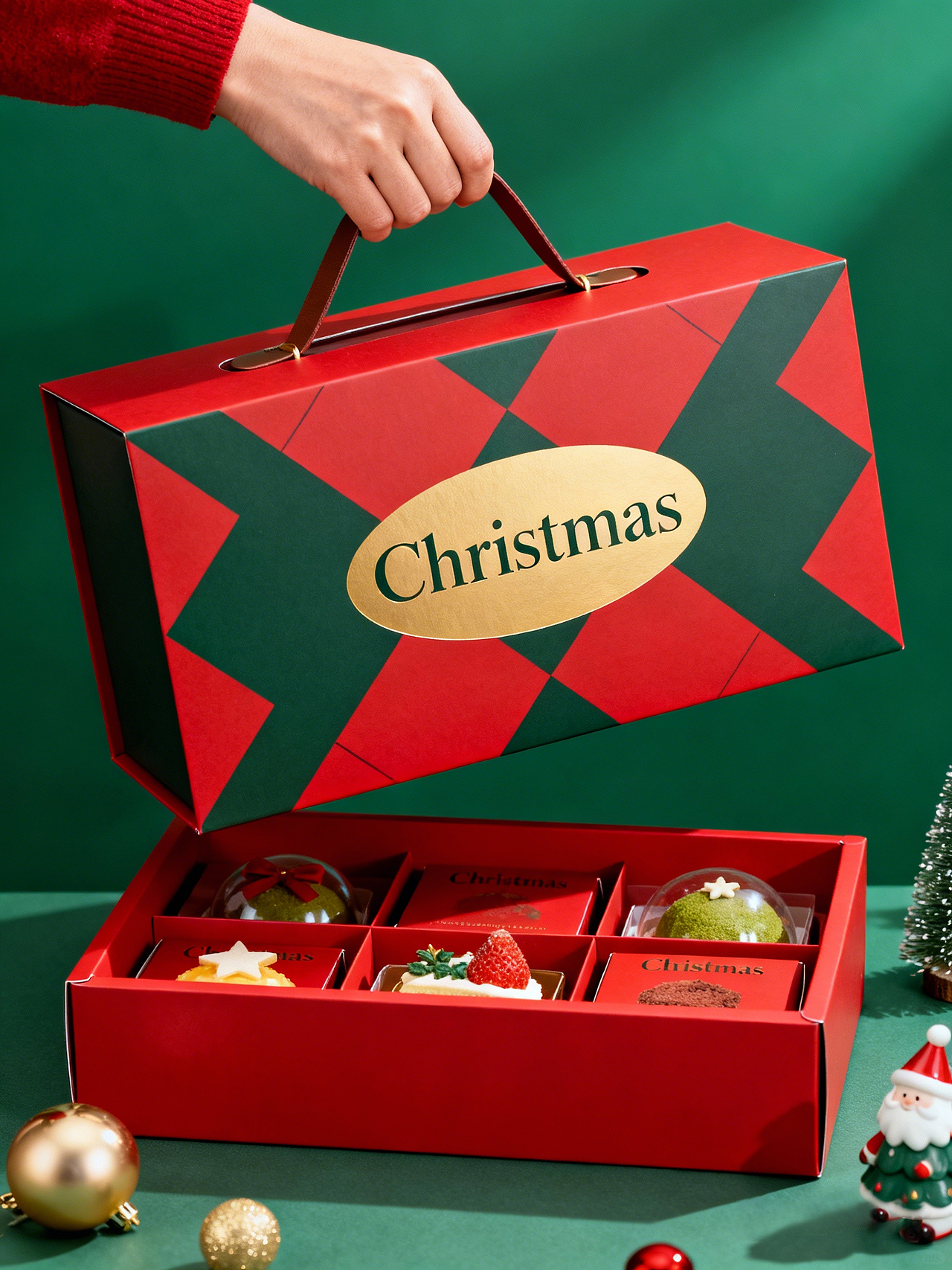 圣诞礼盒 包装礼盒 甜品包装（图ZNDAwMzQ1ODc2） - 包装 - 站酷设计师木可柯柯MUKE原创素材 - 站酷ZCOOL