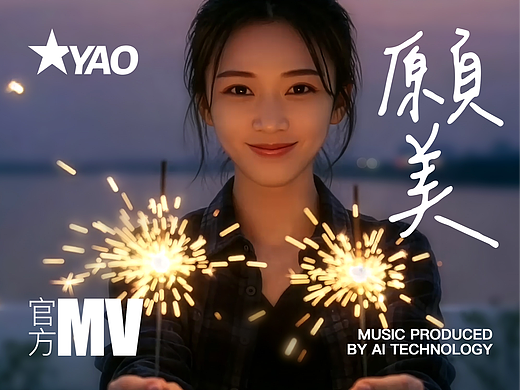 张星遥《愿美》AI技术制作原创音乐视频（个人主页-ZNzI5MjE3MjQ=） - MV - 站酷设计师导演miss原创素材 - 站酷ZCOOL